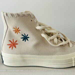 Converse Chuck 70 High Embroidered Florals - Egret W - A04298C Sz. 6.5 NWOT